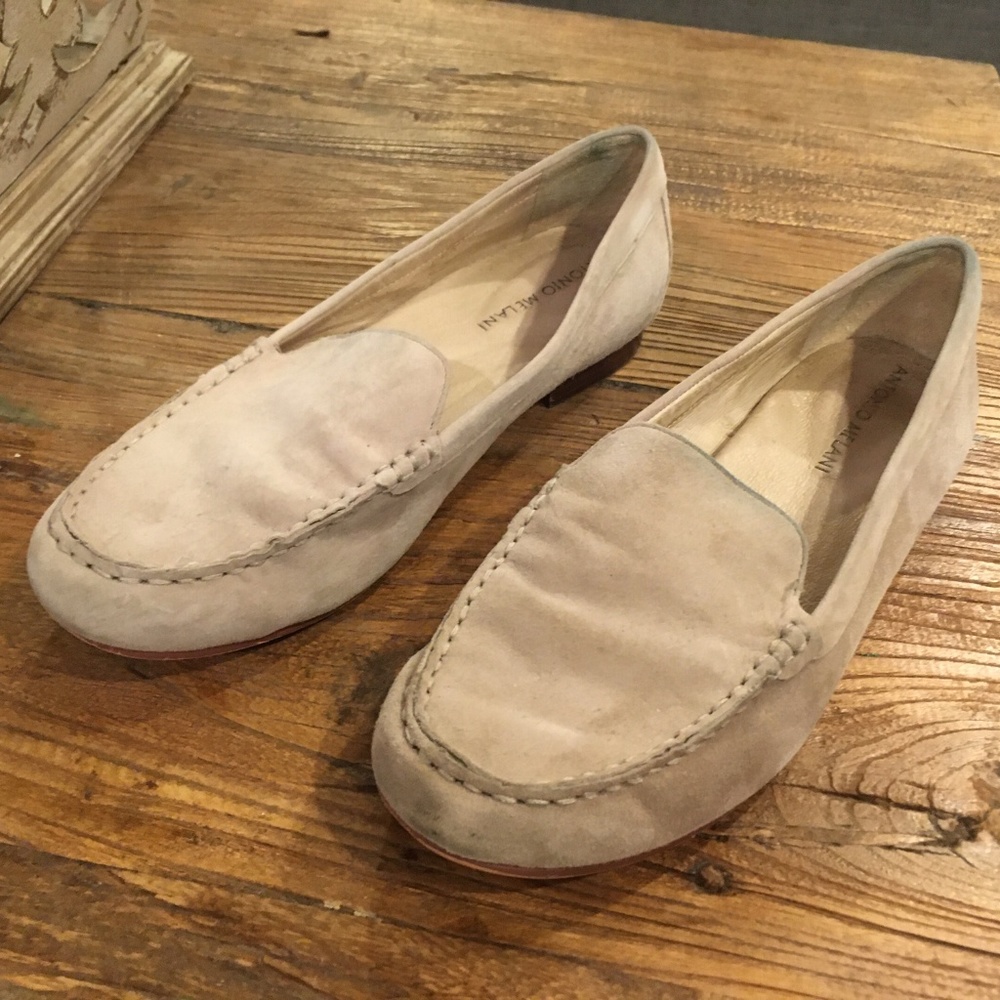 Antonio Melani Tan Leather Suede Flats size 8M